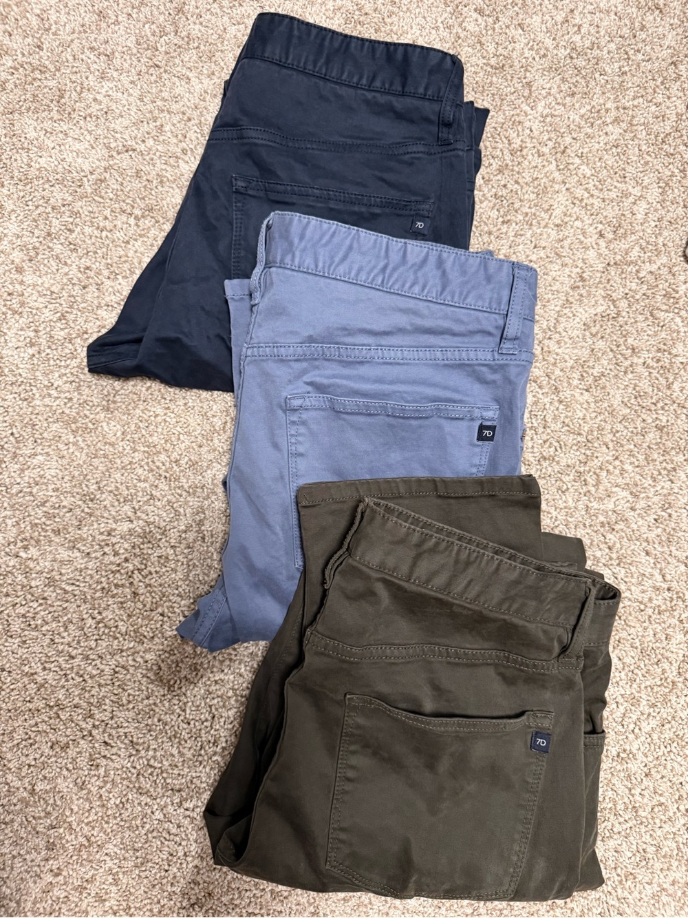 Men's 7 Diamonds Clifton Slim Straight Pants- 31x34 - LOT OF 3
